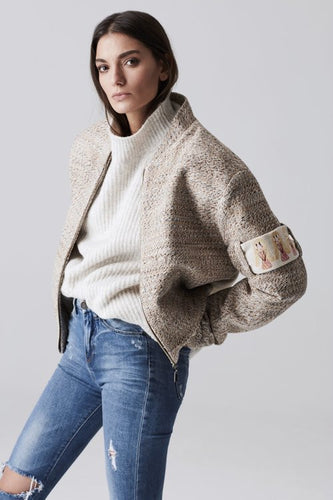 Bomber Jacket with Princess Arm Band