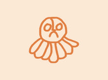Orange Octopus Skirt